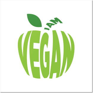 I am Vegan Posters and Art